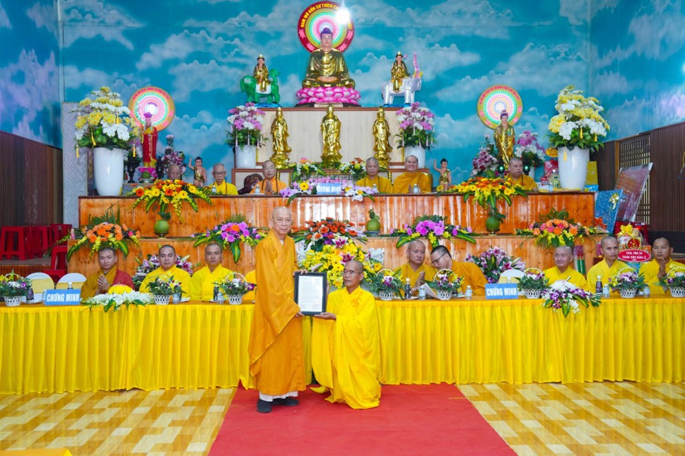 Đồng Nai: Lễ Công bố Quyết định Bổ nhiệm Đại đức Thích Chánh Hạnh tân Trụ trì Chùa Thiên Bình, xã Bình Lộc