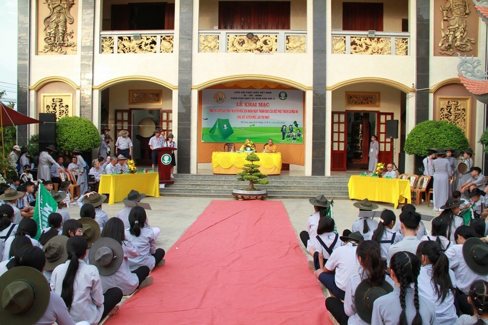TP.HCM: Gia đình Phật tử cụm Xuyên Mộc tổ chức Trại Thành đạo và thi Vượt bậc năm PL.2569
