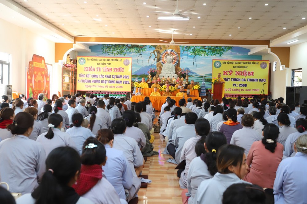 Đắk Lắk: Ban Hoằng pháp tổng kết Phật sự và tổ chức khóa tu “Một ngày tỉnh thức”