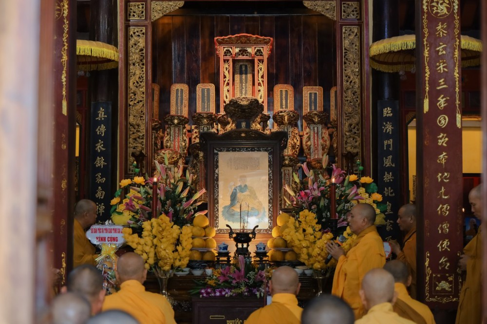 Gia Lai: Trang nghiêm lễ húy nhật cố Đại lão Hòa thượng Thích Kế Châu tại Tổ đình Thập Tháp