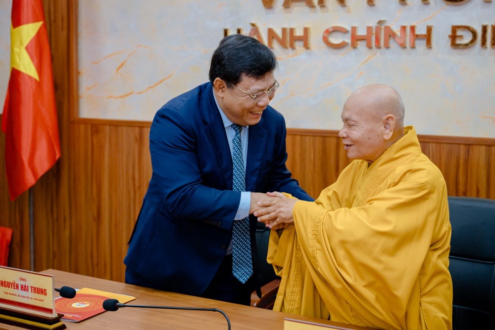 Bộ Dân tộc và Tôn giáo chúc tết Trung ương Giáo hội