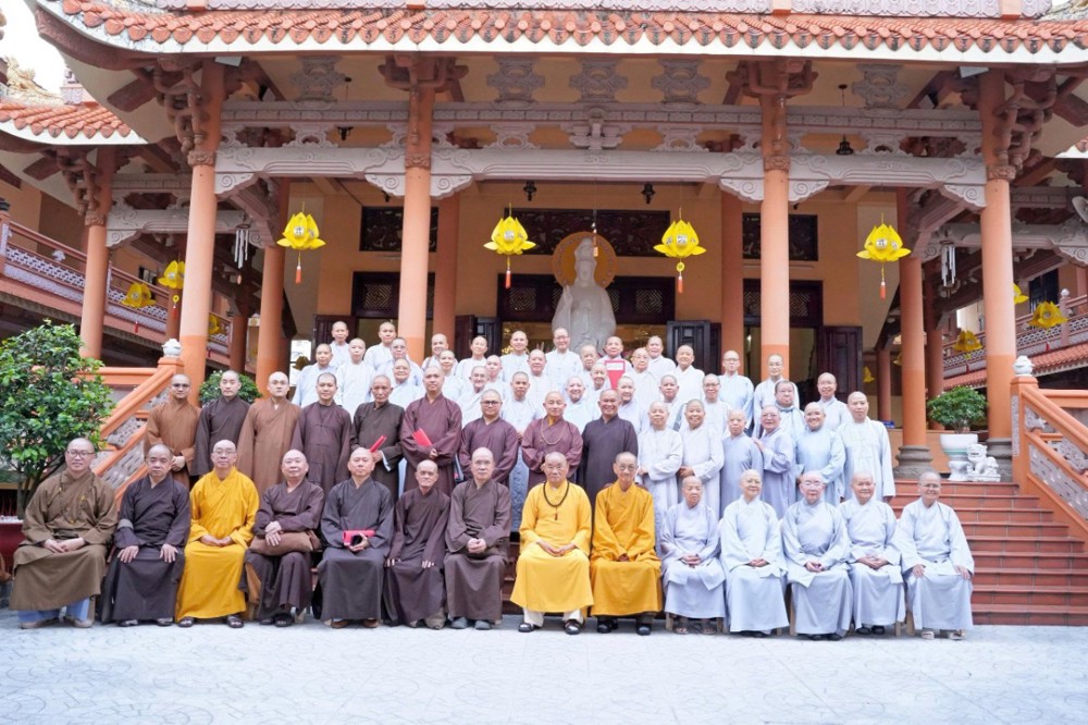 TP.HCM: Môn phong Thiên Thai Giáo Quán trang nghiêm tổng kết công tác Phật sự năm 2025