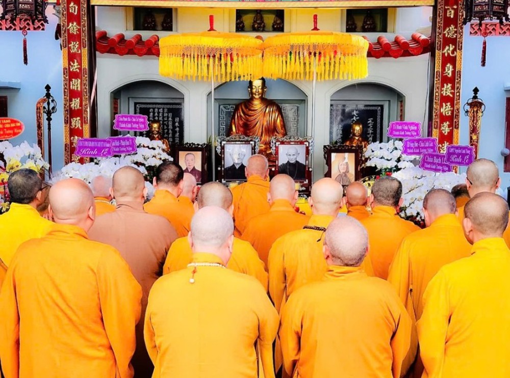 TP.HCM: Thiền viện Vĩnh Nghiêm trang nghiêm tổ chức lễ hiệp kỵ chư vị Tổ sư, Tôn sư và tuần bách nhật Trưởng lão Hòa thượng Thích Trí Tịnh