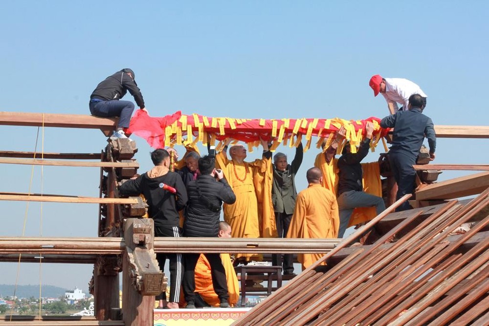 Hải Phòng: Lễ an vị long cốt ngôi Đại hùng Bảo điện chùa Hòa Liễu