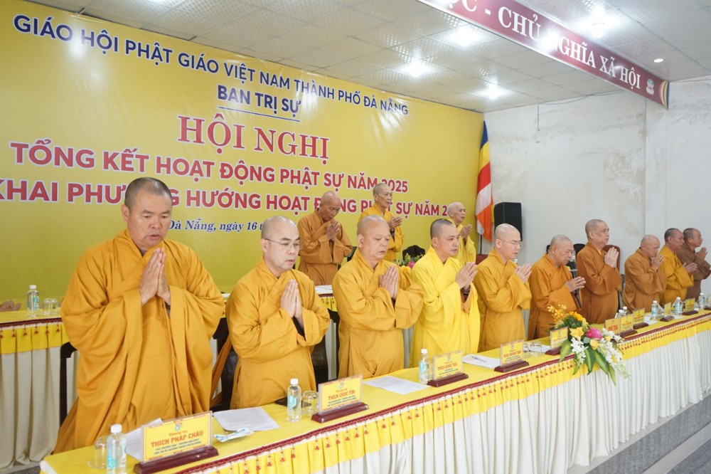 Đà Nẵng: Ban Trị sự tổ chức hội nghị tổng kết hoạt động Phật sự năm 2025 