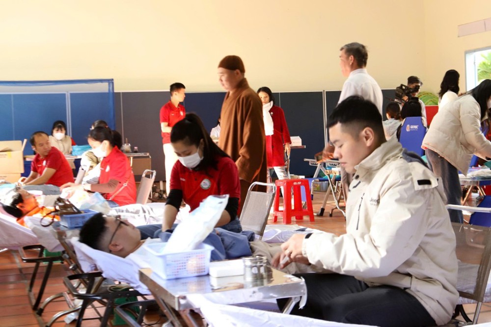 Quảng Ngãi: Tổ đình Bác Ái lan tỏa yêu thương tại Ngày hội Hiến máu nhân đạo lần thứ I