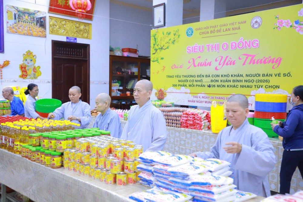 TP.HCM: Chùa Bồ Đề Lan Nhã tổ chức “Phiên chợ 0 đồng – Xuân Yêu Thương”