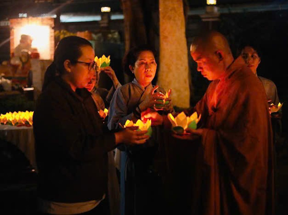 Đồng Nai: Trang nghiêm lễ vía Đức Phật A Di Đà tại chùa Tam Bảo, xã Phước Thái