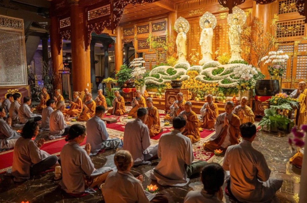 TP.HCM: Các tự viện phường Vũng Tàu và Tam Thắng trang nghiêm tổ chức lễ vía Đức Phật A Di Đà