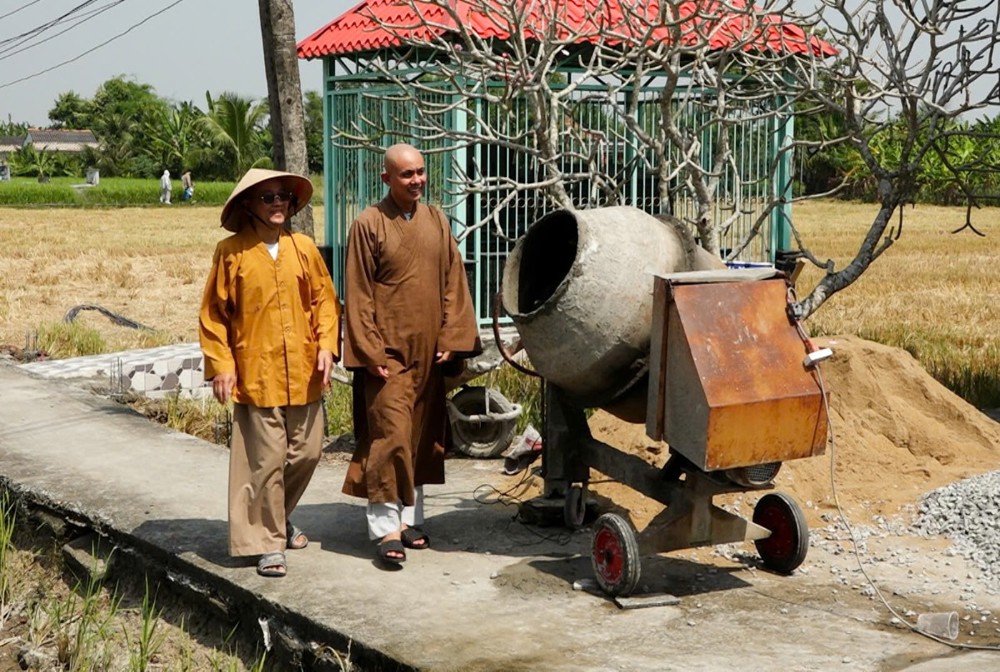 Tây Ninh: Chùa Giác Tánh (TP.HCM) xây dựng đường giao thông nông thôn tại xã Cần Đước