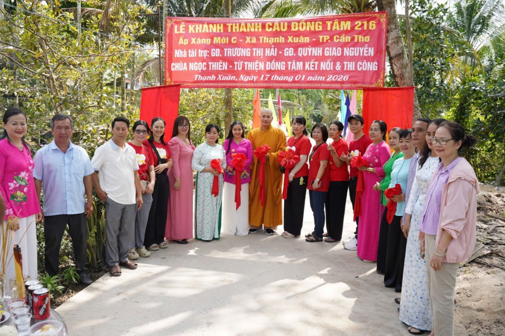 TP. Cần Thơ: Khánh thành cầu Đồng Tâm 218 và 216 tại xã Thạnh Xuân