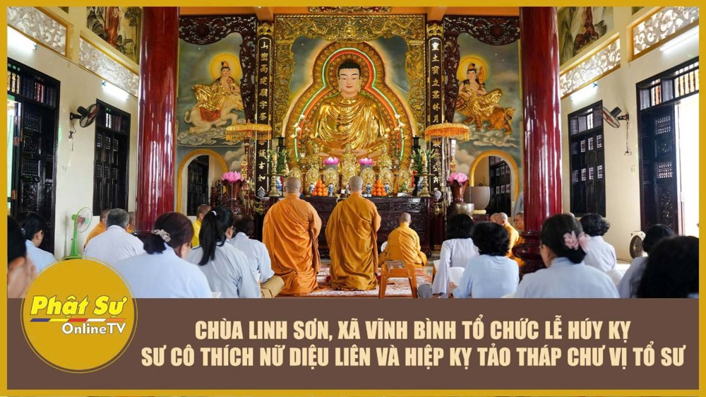 [Video] Đồng Tháp: Chùa Linh Sơn tổ chức lễ húy kỵ Sư cô Thích Nữ Diệu Liên và hiệp kỵ tảo tháp chư vị Tổ sư