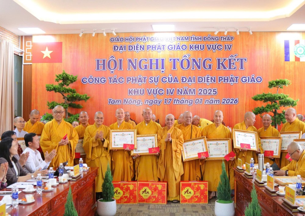 Đồng Tháp: Phật giáo Khu vực IV tổ chức Hội nghị Tổng kết Phật sự năm 2025