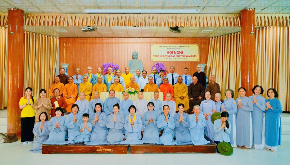 Cần Thơ: Ban Hướng dẫn Phật tử tỉnh tổ chức Hội nghị tổng kết công tác Phật sự năm 2025