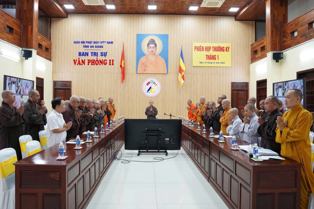 An Giang: Thường trực Ban Trị sự GHPGVN tỉnh họp thường kỳ tháng 01/2026