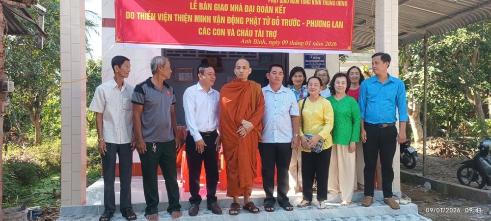 Vĩnh Long: Lễ bàn giao nhà Đại đoàn kết tại xã An Bình