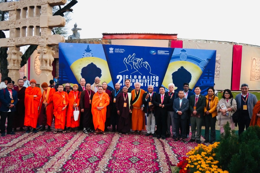 Ấn Độ: GBS 2026 - Tăng Ni quốc tế lan tỏa thông điệp hòa bình tại Lễ diễu hành và triển lãm xá lợi Phật