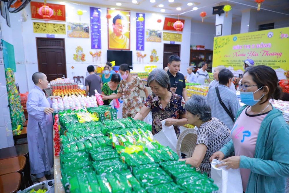 TP.HCM: Chùa Bồ Đề Lan Nhã tổ chức “Phiên chợ 0 đồng – Xuân Yêu Thương”