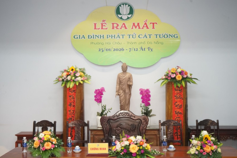 Đà Nẵng: Công bố quyết định thành lập Gia đình Phật tử Cát Tường