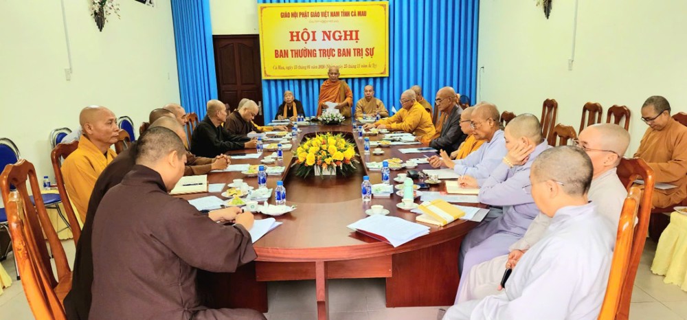 Cà Mau: Phiên họp Thường trực Ban Trị sự GHPGVN tỉnh tháng 1 năm 2026