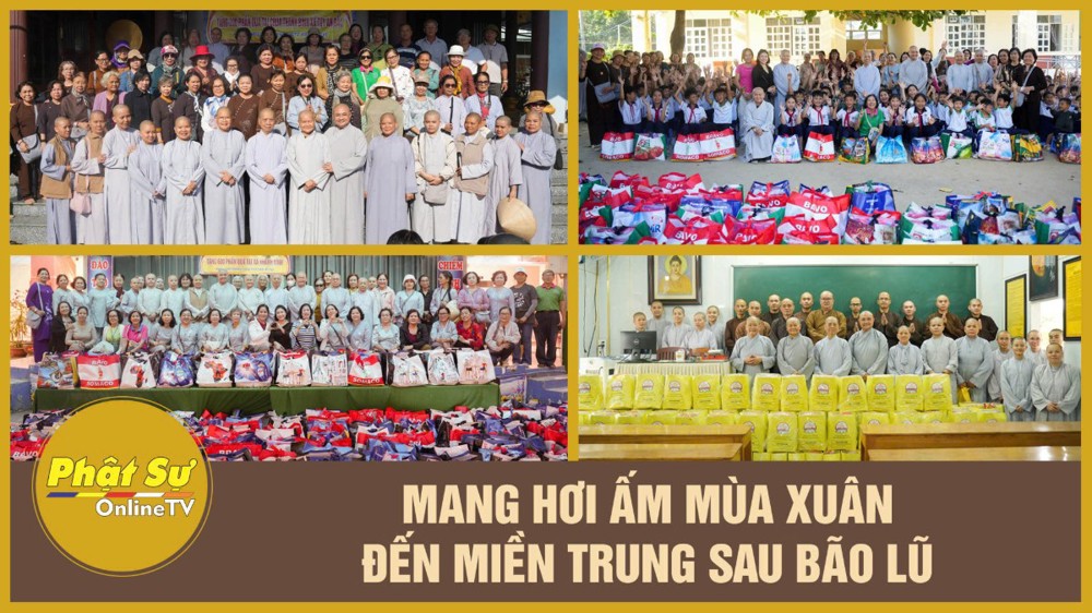 Phóng sự: Mang hơi ấm mùa xuân đến miền Trung sau bão lũ