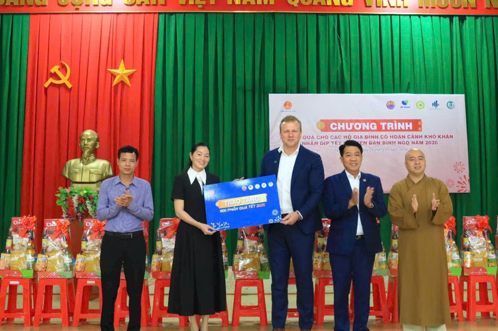 Đắk Lắk: Trao tặng 600 phần quà Tết Bính Ngọ 2026 cho hộ có hoàn cảnh khó khăn