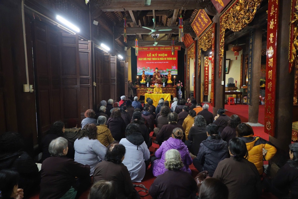 Hà Nội: Chùa Liên Phái kỷ niệm ngày Đức Phật Thích Ca Mâu Ni thành đạo