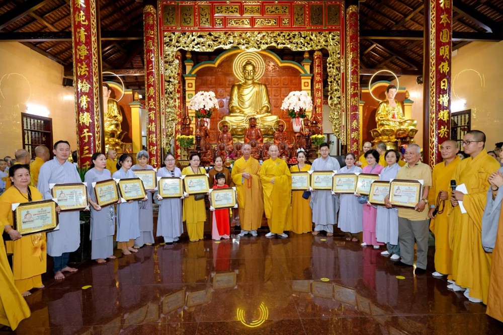 Tây Ninh: Trang nghiêm Lễ An vị Phật tại chùa Linh Nguyên, xã Đức Hòa.