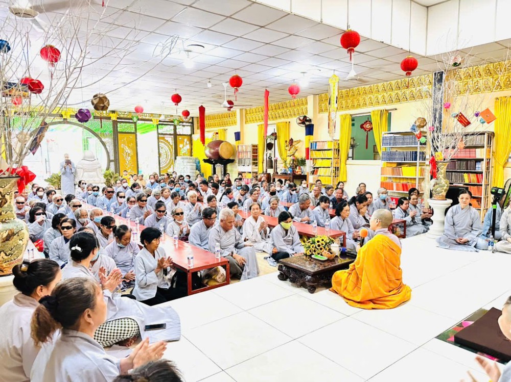 Tây Ninh: Ánh sáng an lạc lan tỏa trong khóa tu dành cho 200 Phật tử khiếm thị và khuyết tật tại đạo tràng Cát Tường