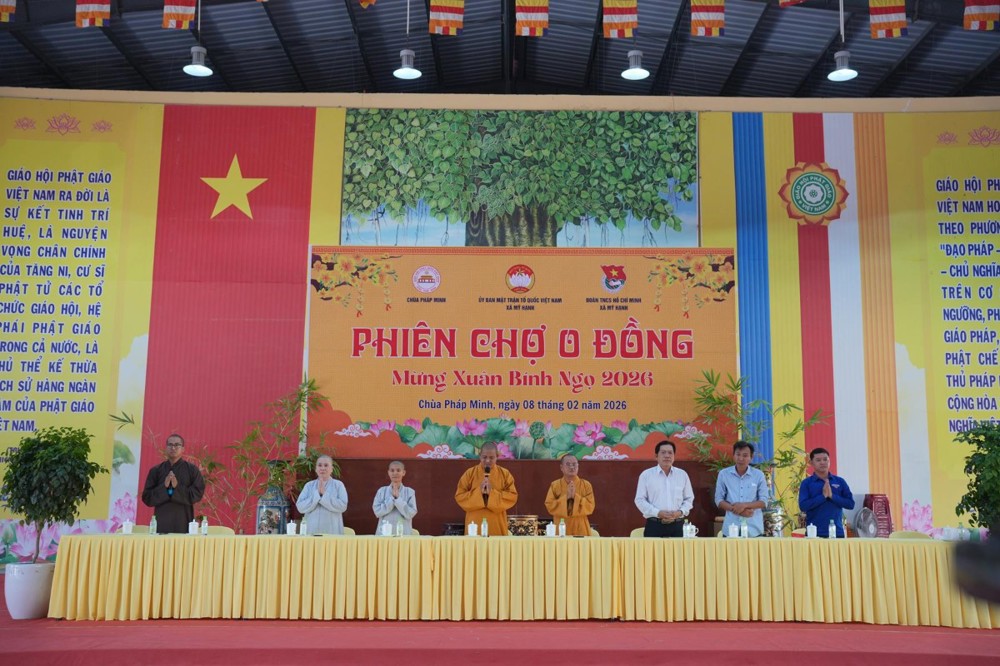 Tây Ninh: Chùa Pháp Minh tổ chức phiên chợ 0 đồng mừng xuân Bính Ngọ 2026