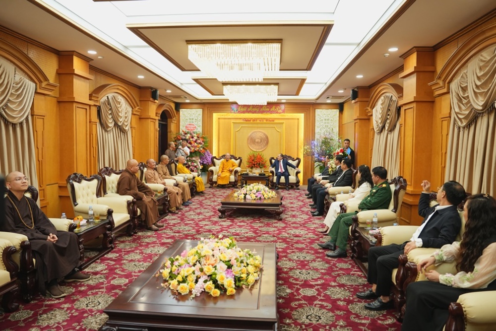 Lãnh đạo BTS GHPGVN tỉnh Hà Tĩnh thăm, chúc Tết các cơ quan ban ngành trên địa bàn tỉnh