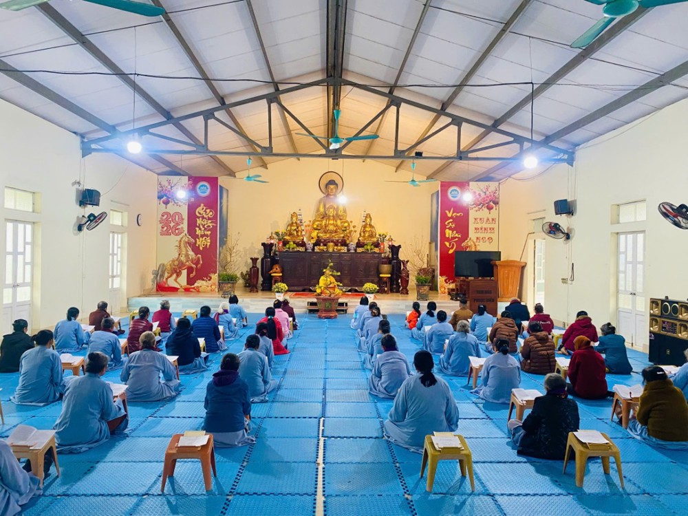 Thanh Hóa: Chùa Đống Cao tổ chức Khóa tu cuối năm, lễ Tất niên và phát quà Tết Bính Ngọ