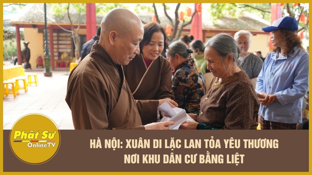 [Video] Hà Nội: Xuân Di Lặc lan tỏa yêu thương nơi khu dân cư Bằng Liệt
