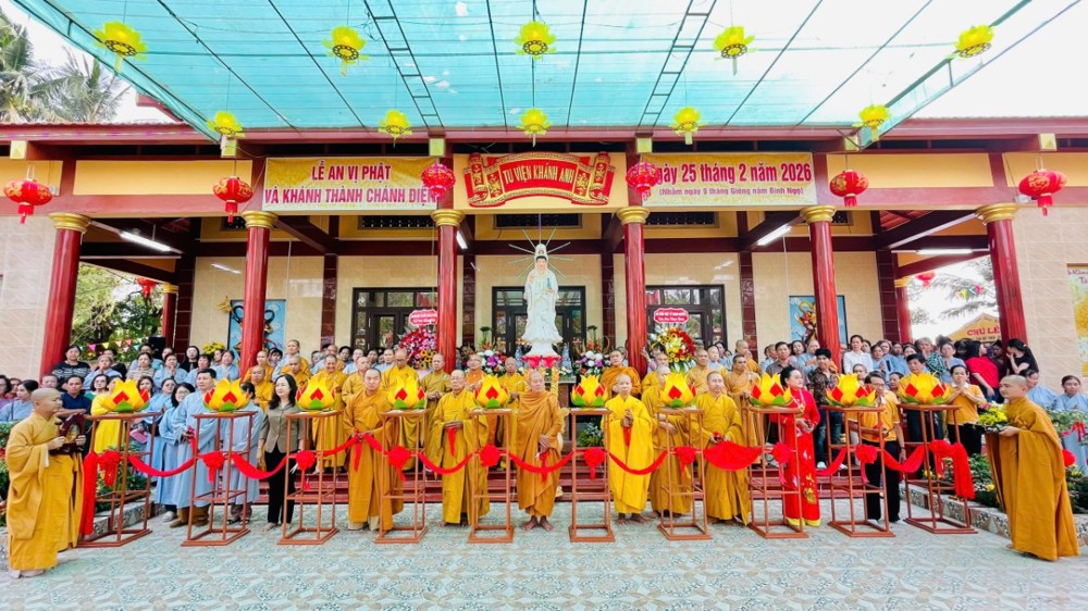 Cần Thơ: Tu viện Khánh Anh tổ chức An vị Phật và khánh thành ngôi Chánh điện