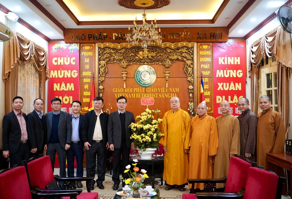 Ban Tuyên giáo và Ban Dân vận Trung ương chúc Tết xuân Bính Ngọ Giáo hội Phật giáo Việt Nam