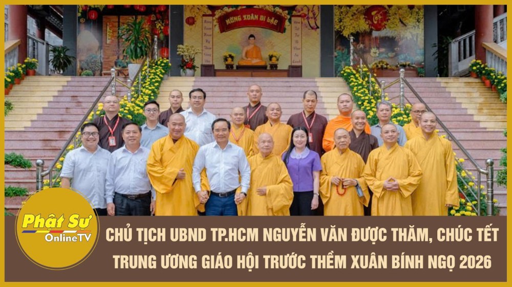 [Video] Chủ tịch UBND TP.HCM Nguyễn Văn Được thăm, chúc Tết Trung ương Giáo hội trước thềm Xuân Bính Ngọ 2026