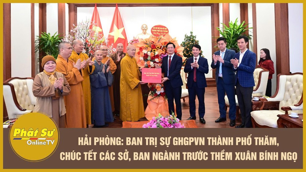 [Video] Hải Phòng: Ban Trị sự GHGPVN thành phố thăm, chúc Tết các sở, ban ngành trước thềm xuân Bính Ngọ