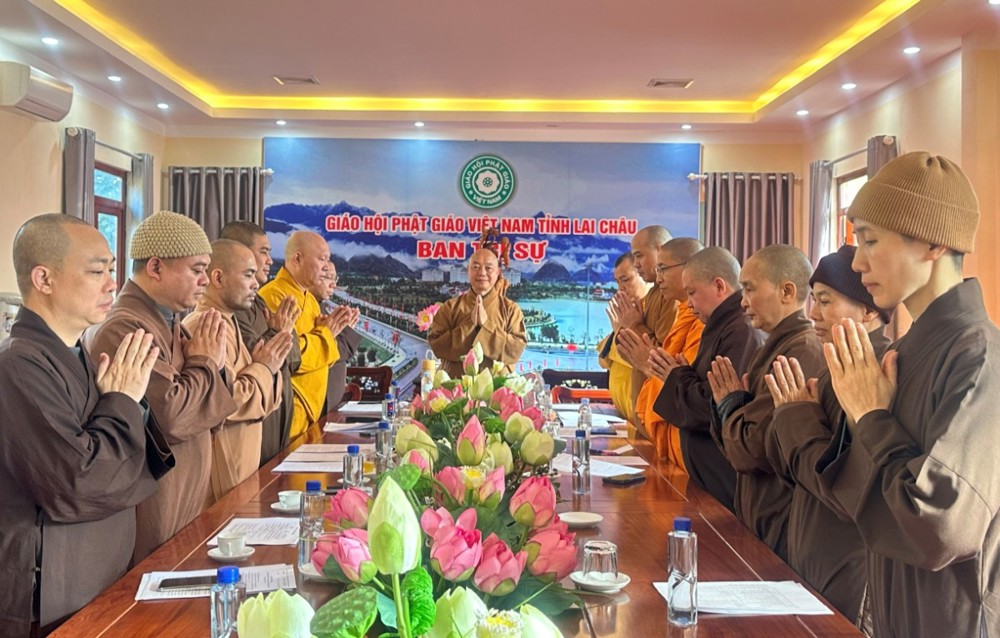 Lai Châu: Thường trực Ban Trị sự họp rà soát công tác tổng kết và trao quà Tết