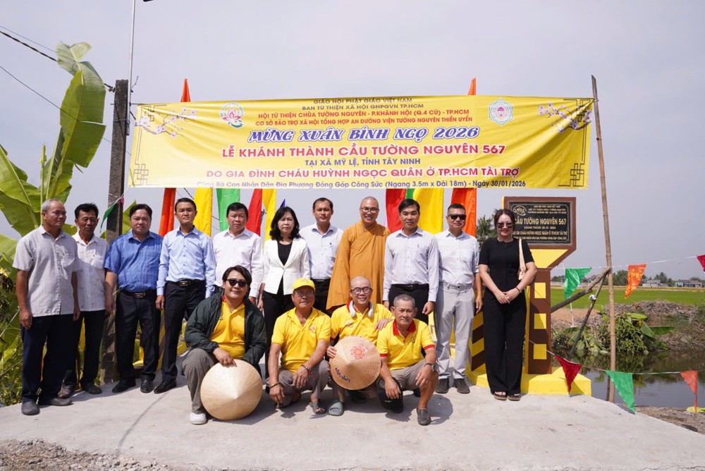 Hội Từ thiện Tường Nguyên khánh thành và khởi công nhà tình thương, cầu giao thông nông thôn tại các tỉnh miền Tây và Tây Nguyên