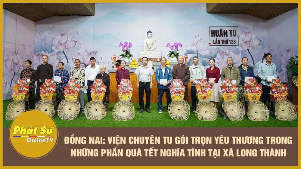 [Video] Đồng Nai: Viện Chuyên Tu gói trọn yêu thương trong những phần quà Tết nghĩa tình tại xã Long Thành