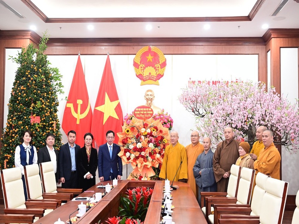 Hải Phòng: Ban Trị sự GHGPVN thành phố thăm, chúc Tết các sở, ban ngành trước thềm xuân Bính Ngọ