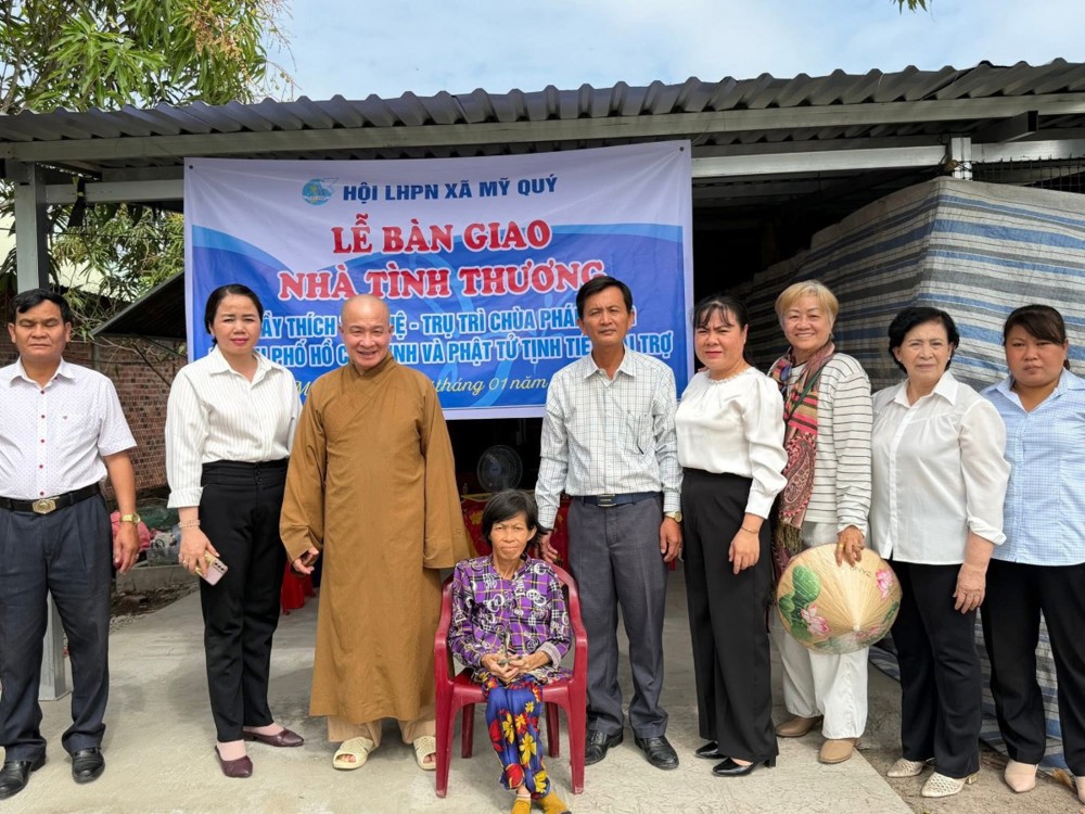 Tây Ninh: Chùa Pháp Tạng bàn giao 2 "Mái ấm tình thương" trước thềm Xuân mới