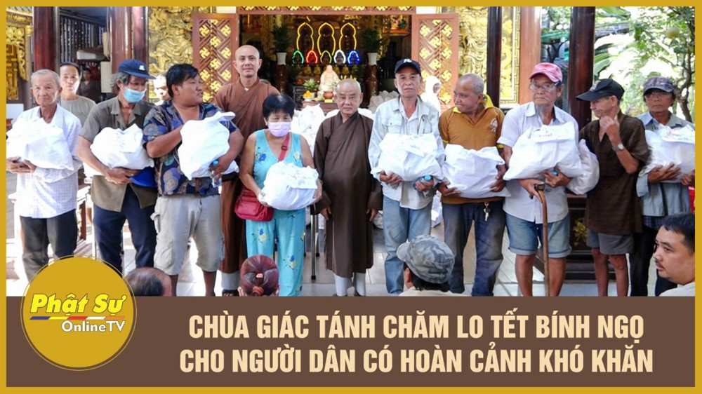 [Video] TP.HCM: Chùa Giác Tánh chăm lo Tết Bính Ngọ cho người dân có hoàn cảnh khó khăn