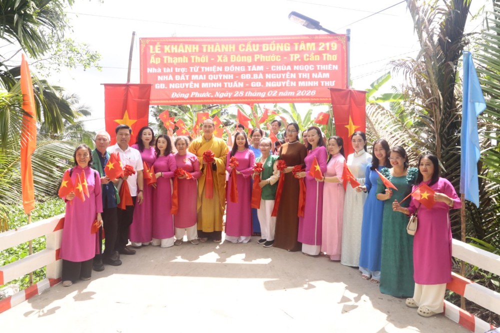 Cần Thơ: Lễ khánh thành cầu Đồng Tâm 219 - Tri ân gia đình Mẹ Việt Nam anh hùng