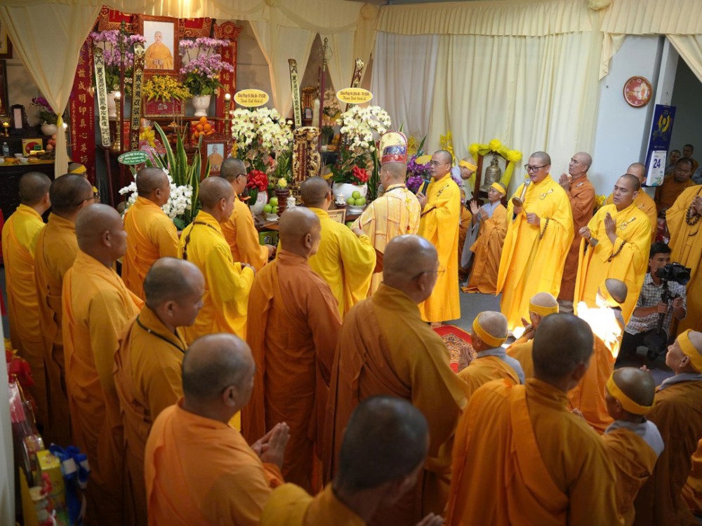 Đồng Nai: Trang nghiêm cử hành Lễ chung thất trai tuần Ni trưởng Thích Nữ Minh Ấn