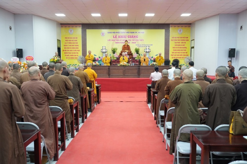 Hà Nội: Lễ khai giảng lớp đào tạo kỹ năng trụ trì lần thứ I