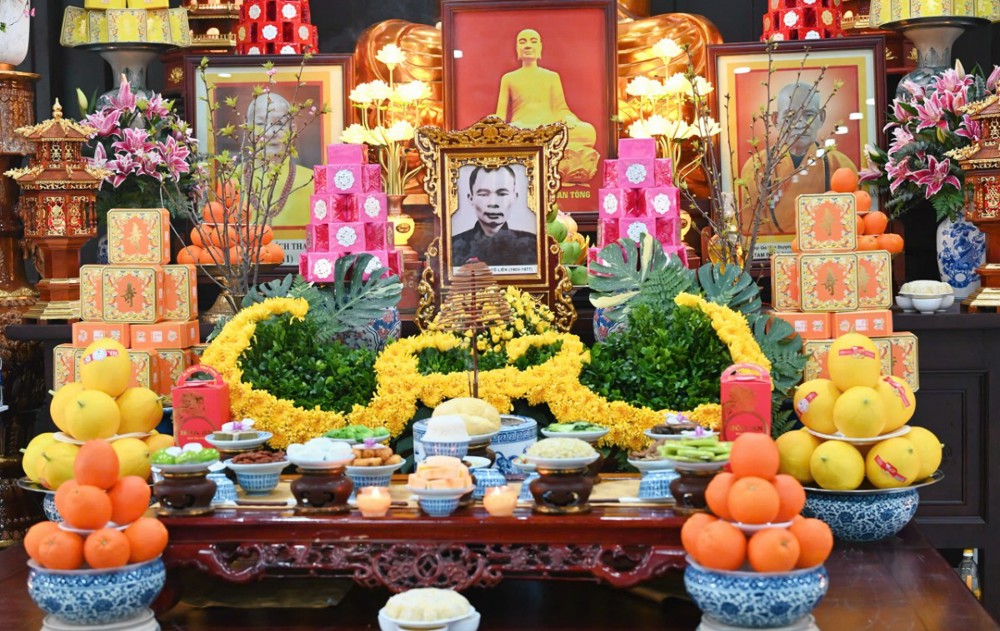 Hà Nội: Học viện Phật giáo Việt Nam trang nghiêm tưởng niệm húy nhật Quốc sư Khuông Việt (933–1011) và Hòa thượng Thích Tố Liên (1903–1977)