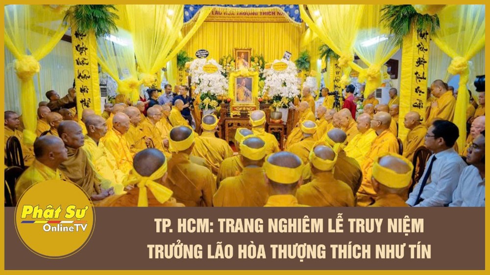 [Video] TP. HCM: Trang nghiêm Lễ truy niệm Trưởng lão Hòa thượng Thích Như Tín