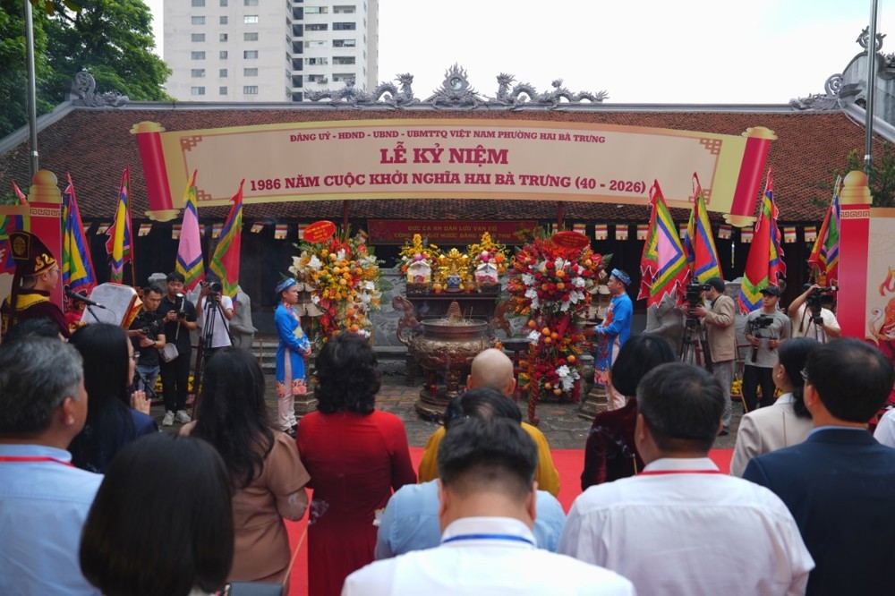 Trang nghiêm khai hội truyền thống kỷ niệm Khởi nghĩa Hai Bà Trưng