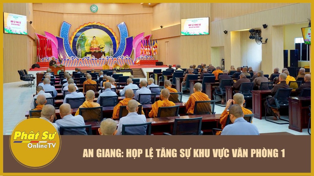 [Video] An Giang: Họp lệ Tăng sự khu vực Văn phòng 1